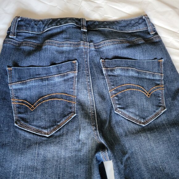 Vintage Jean Shorts High Rise Bermuda Denim Women Size 4 Beach Summer - Picture 13 of 13